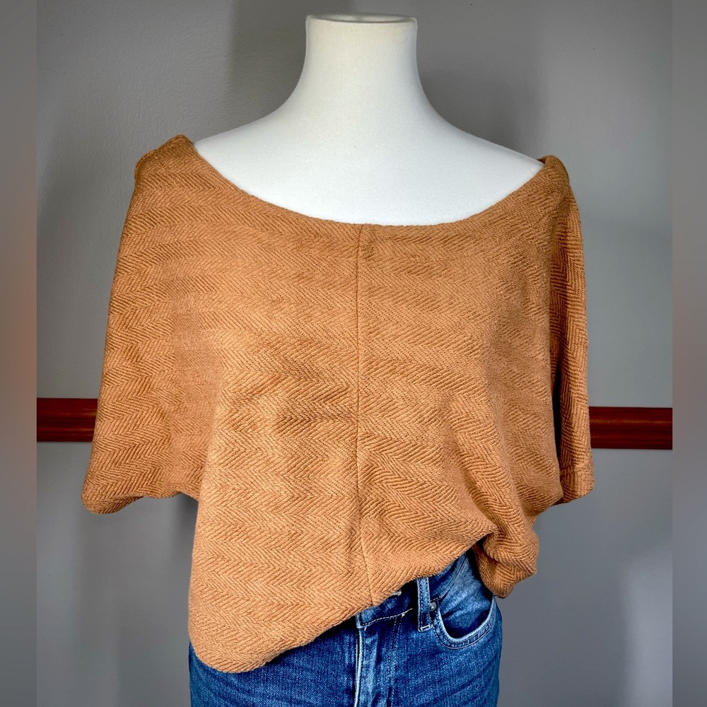 Free People Beach Off Shoulder Top w/ Back Buttons